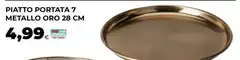 Oro saiwa - Piatto Portata 7 Metallo Oro 28cm Oro saiwa - Piatto Portata 7 Metallo Oro 28cm