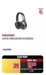 Panasonic - Cuffie Wireless Rb-hx220bdebk Panasonic - Cuffie Wireless Rb-hx220bdebk