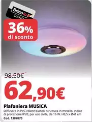 Carta da musica - Plafoniera Carta da musica - Plafoniera