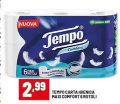 Tempo - Carta Igienica Maxi Comfort 6 Rotoli