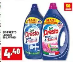 Bio Presto - Liquido 50 Lavaggi Bio Presto - Liquido 50 Lavaggi