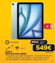 Apple - Ipad Air Wifi 128Gb