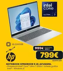 HP - Notebook Omnibook 5 16-AF1022NL