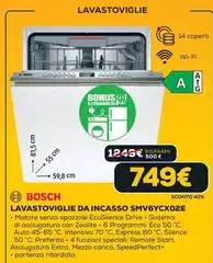 Bosch - Lavastoviglie Da Incasso SMV6YCX02E