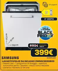 Samsung - Lavastoviglie Da Incasso DW60CG530B00