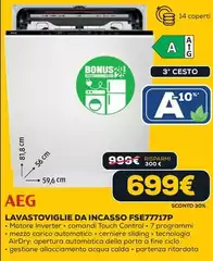 Aeg - Lavastoviglie Da Incasso FSE77717P