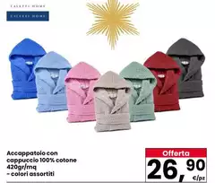 Caleffi - Accappatoio Con Cappuccio 100% Cotone Caleffi - Accappatoio Con Cappuccio 100% Cotone