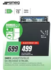 Smeg - Lavastoviglie Da Incasso Str63bl Smeg - Lavastoviglie Da Incasso Str63bl