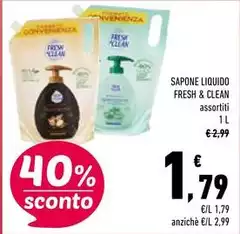 Fresh & Clean - Sapone Liquido Fresh & Clean - Sapone Liquido
