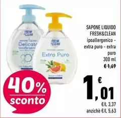 Fresh & Clean - Sapone Liquido Fresh & Clean - Sapone Liquido