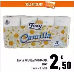 Foxy - Carta Igienica Profumata Foxy - Carta Igienica Profumata