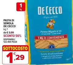 De Cecco - Pasta Di Semola
