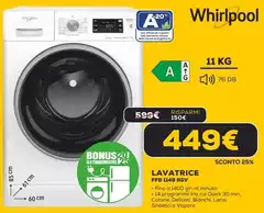 Whirlpool - Lavatrice FFB 1148 BSV 