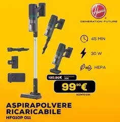 Hoover - Aspirapolvere Ricaricabile HFG10P 011