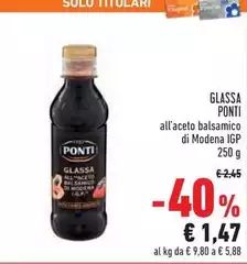 Ponti - Glassa Ponti - Glassa