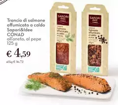 Conad - Sapori&Idee Trancio Di Salmone Affumicato A Caldo Conad - Sapori&Idee Trancio Di Salmone Affumicato A Caldo