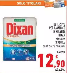 Dixan - Detersivo Per Lavatrice In Polvere Dixan - Detersivo Per Lavatrice In Polvere