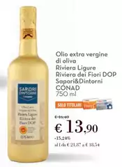 Oliva - Olio Extra Vergine Di Riviera Ligure Riviera Dei Fiori DOP Sapori&Dintorni Oliva - Olio Extra Vergine Di Riviera Ligure Riviera Dei Fiori DOP Sapori&Dintorni