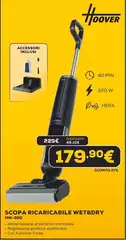 Hoover - Scopa Ricaricabile Wet&Dry HW-300 