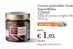 Sapori - Crema Spalmabile Fonde &Idee Sapori - Crema Spalmabile Fonde &Idee