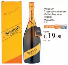 Mionetto - Magnum Prosecco Superiore Valdobbiadene DOCG Mionetto - Magnum Prosecco Superiore Valdobbiadene DOCG