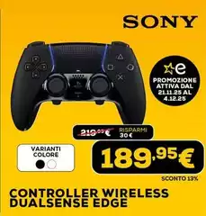 Sony - Controller Wireless Edige