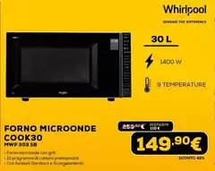 Whirlpool - Forno Microonde Cook30