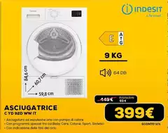 Indesit - Asciugatrice C Y D 926 W IT Indesit - Asciugatrice C Y D 926 W IT