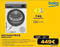 Beko - Asciugatrice BmEUTS372A Beko - Asciugatrice BmEUTS372A