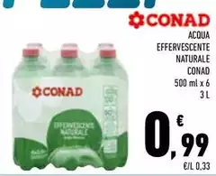 Conad - Acqua Effervescente Naturale Conad - Acqua Effervescente Naturale