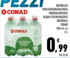 Conad - Acqua Effervescente Naturale Conad - Acqua Effervescente Naturale