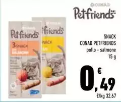 Conad - Snack Petfriends Pollo Conad - Snack Petfriends Pollo