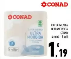 Conad - Carta Igienica Ultramorbida Conad - Carta Igienica Ultramorbida