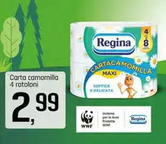 Regina - Carta Camomilla 4 Rotoloni Regina - Carta Camomilla 4 Rotoloni