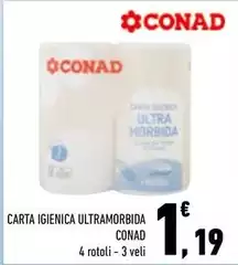 Conad - Carta Igienica Ultramorbida Conad - Carta Igienica Ultramorbida