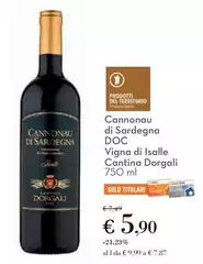 Cantina dorgali - Cannonau Di Sardegna DOC Vigna Di Lsalle Cantina dorgali - Cannonau Di Sardegna DOC Vigna Di Lsalle