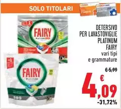 Fairy - Detersivo Per Lavastoviglie Platinum Fairy - Detersivo Per Lavastoviglie Platinum