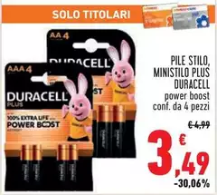 Duracell - Pile Stilo, Ministilo Plus Duracell - Pile Stilo, Ministilo Plus