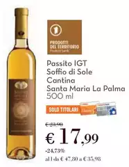 Cantina santa maria la palma - Passito IGT Soffio Di Sole Cantina santa maria la palma - Passito IGT Soffio Di Sole