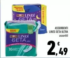Lines - Assorbenti Seta Ultra