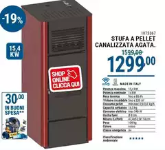 Stufa A Pellet Canalizzata Agata 