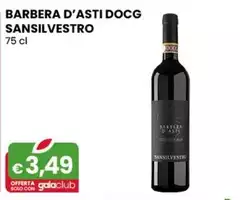 Sansilvestro - Barbera D’Asti DOCG  75 Cl
