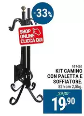 Kit Camino Con Paletta E Soffiatore Kit Camino Con Paletta E Soffiatore