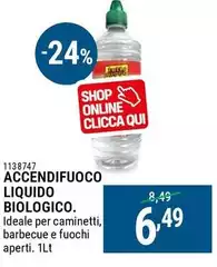 Tutto Fuoco - Accendifuoco Liquido Biologico Tutto Fuoco - Accendifuoco Liquido Biologico