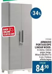 Armadio Portascope Linear Wood