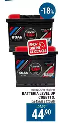 Level Up - Batteria Auto Cubetto Level Up - Batteria Auto Cubetto