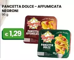 Negroni - Pancetta Dolce - Affumicata 90 G Negroni - Pancetta Dolce - Affumicata 90 G