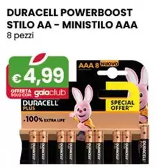 Duracell - Powerboost Stilo Aa - Ministilo Aaa 8 Pezzi Duracell - Powerboost Stilo Aa - Ministilo Aaa 8 Pezzi