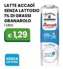 Granarolo - Latte Accadì Senza Lattosio 1% Di Grassi 1 Litro