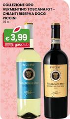 Piccini - Collezione Oro Vermentino Toscana IGT-Chianti Riserva DOCG 75 Cl